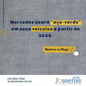 Leia mais sobre o artigo Mercedes usará “aço-verde” em seus veículos a partir de 2025