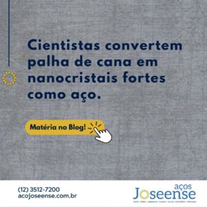 Leia mais sobre o artigo Cientistas convertem palha de cana em nanocristais fortes como aço!