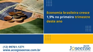 Leia mais sobre o artigo Economia brasileira cresce 1,9% no primeiro trimestre deste ano