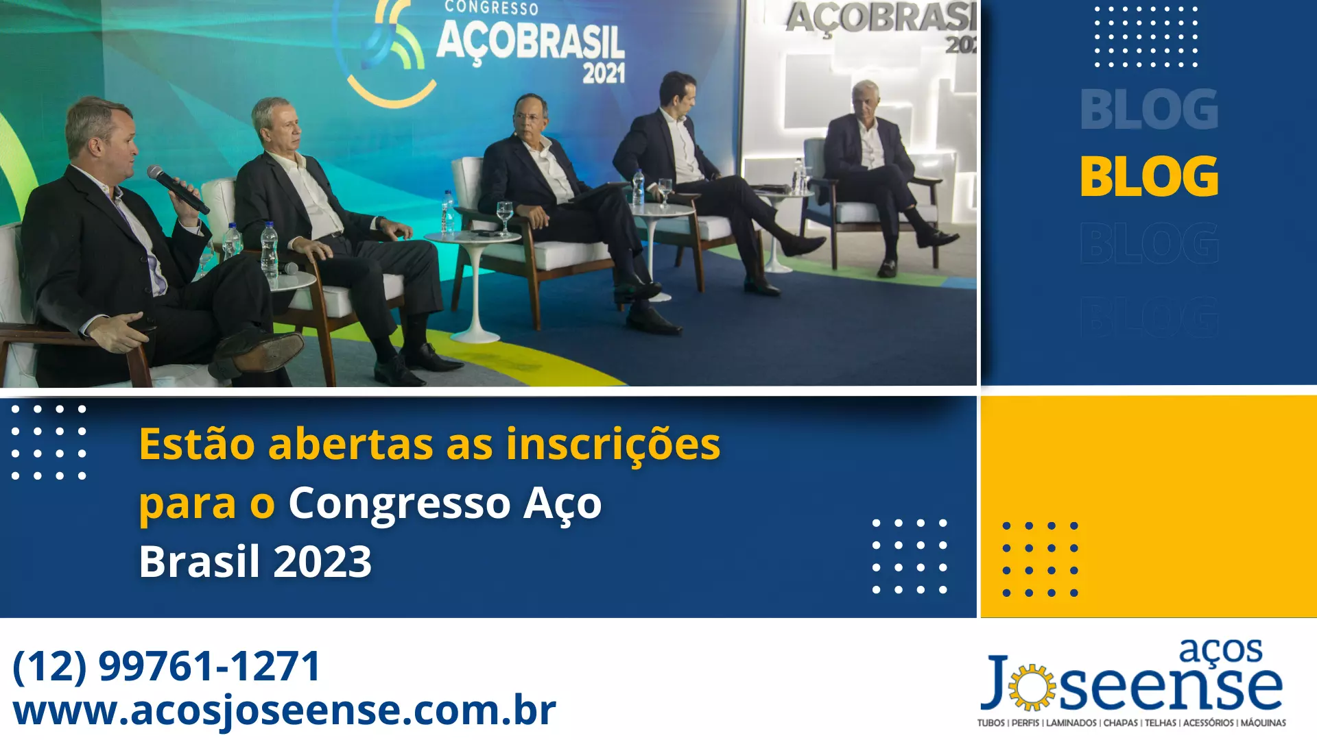 Leia mais sobre o artigo Estão abertas as inscrições para o Congresso Aço Brasil 2023